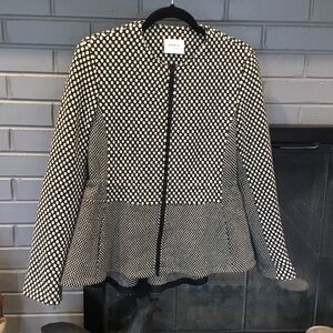 Akris Monochrome Polka Dot Blazer